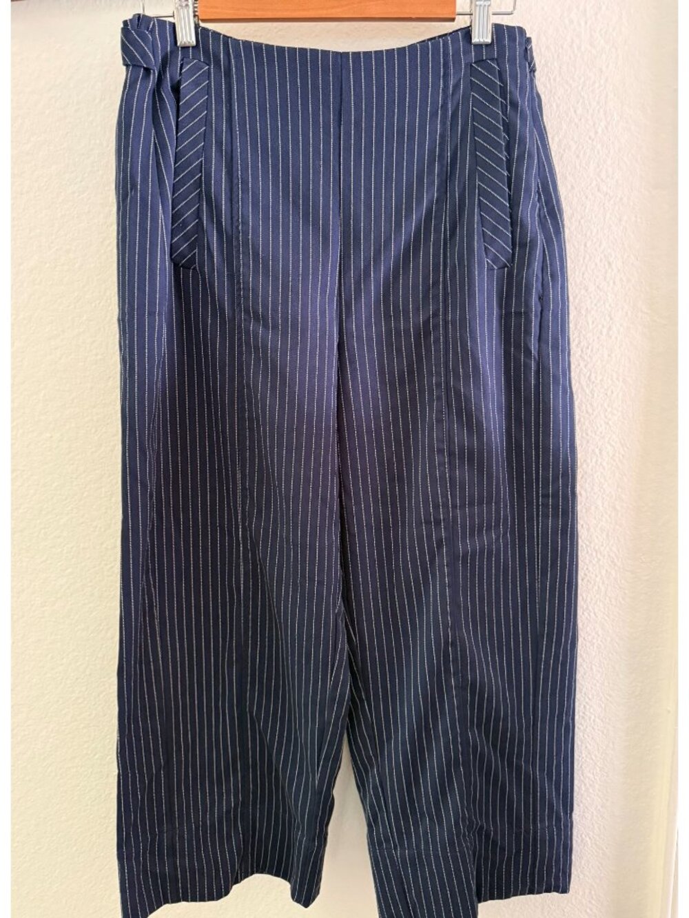 Women's Slacks ~ Free People ~ Size 10 ~  Pants ~ Navy & White Stripe